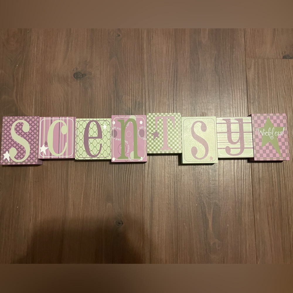 Scentsy Block Letters